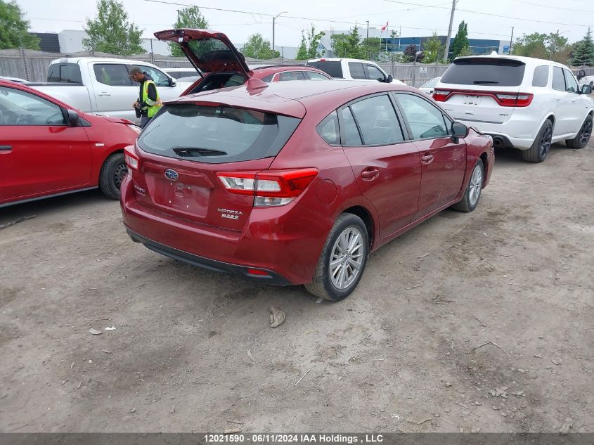 2017 Subaru Impreza Premium Plus VIN: 4S3GTAE66H3706327 Lot: 12021590