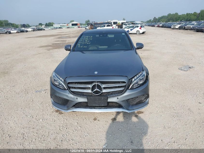 2017 Mercedes-Benz C 300 4Matic VIN: 55SWF4KB1HU210424 Lot: 12021610