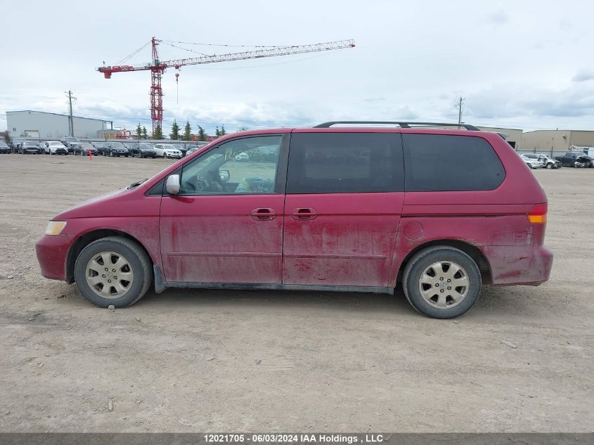 2002 Honda Odyssey VIN: 2HKRL18092H011903 Lot: 12021705
