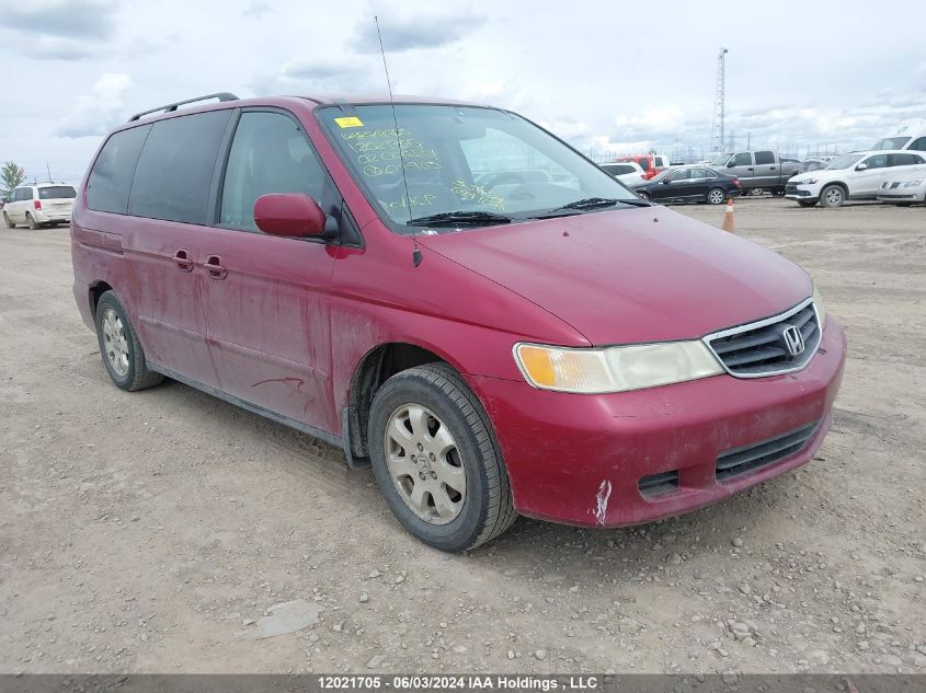 2002 Honda Odyssey VIN: 2HKRL18092H011903 Lot: 12021705