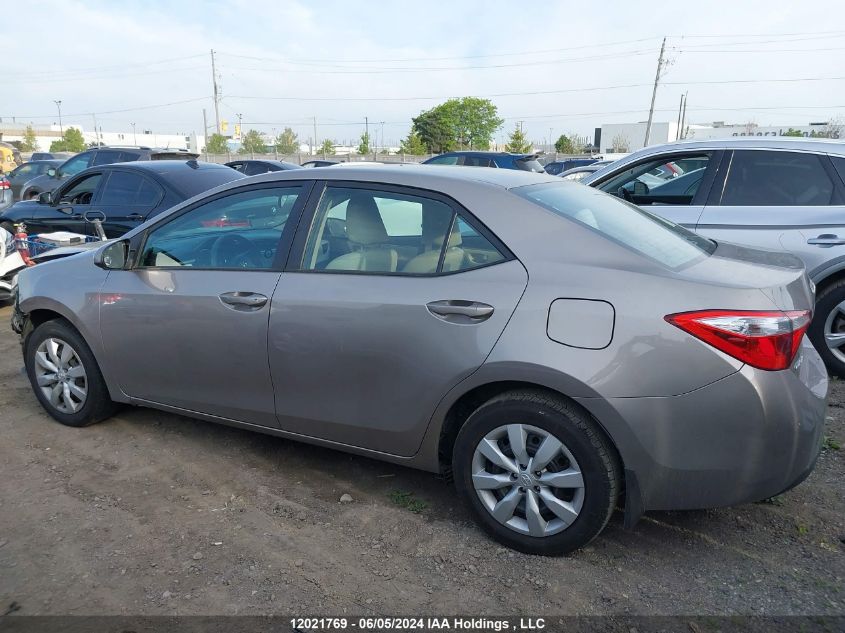 2014 Toyota Corolla L/Le/Le Pls/Prm/S/S Pls VIN: 2T1BURHE6EC011776 Lot: 12021769