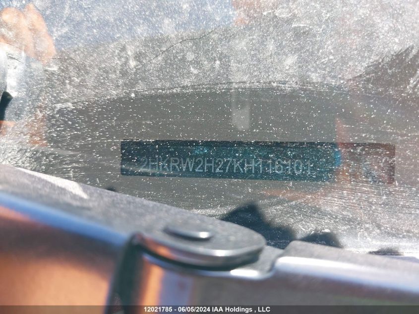 2019 Honda Cr-V VIN: 2HKRW2H27KH116101 Lot: 12021785