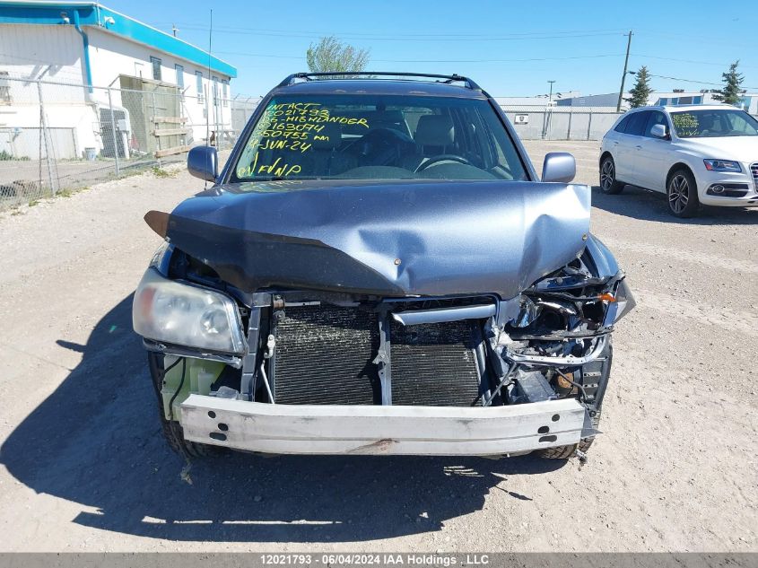 2006 Toyota Highlander Limited VIN: JTEHP21A060163074 Lot: 12021793