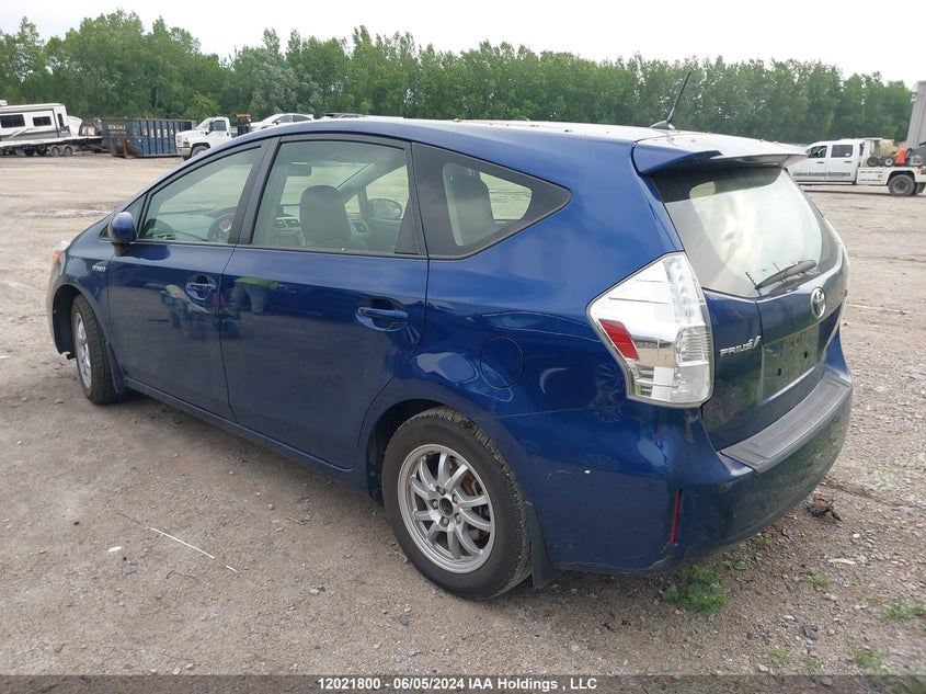 2013 Toyota Prius V VIN: JTDZN3EU7D3210511 Lot: 12021800