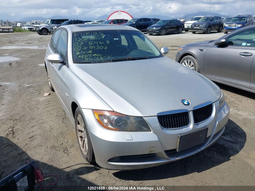 2007 BMW 3 Series VIN: WBAVC93587KX54302 Lot: 12021859