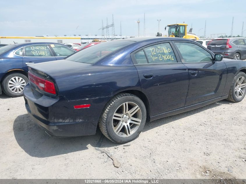 2012 Dodge Charger Sxt VIN: 2C3CDXHG7CH240016 Lot: 12021860