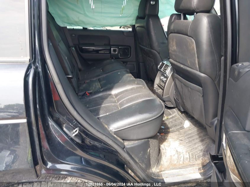 2012 Land Rover Range Rover Hse Luxury VIN: SALMF1E48CA371058 Lot: 12021865