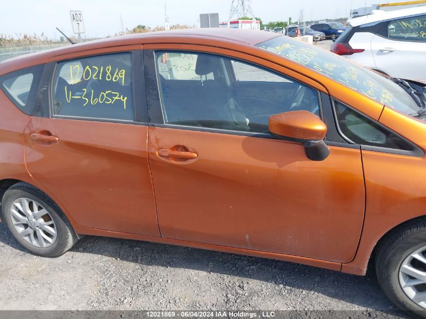 2019 Nissan Versa Note VIN: 3N1CE2CP0KL360574 Lot: 12021869