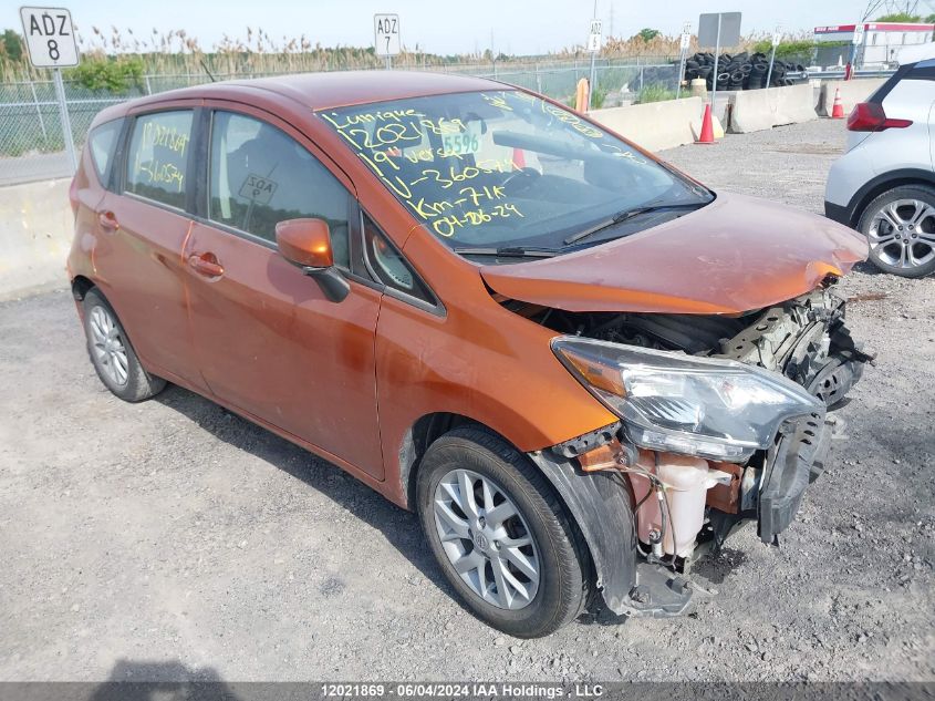 2019 Nissan Versa Note VIN: 3N1CE2CP0KL360574 Lot: 12021869