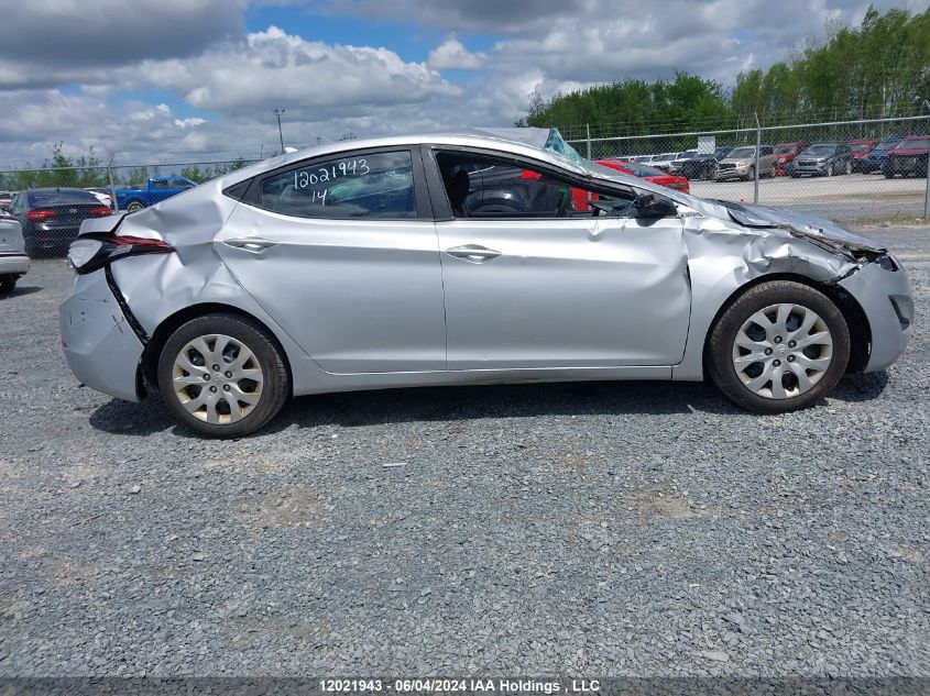 2014 Hyundai Elantra Gl VIN: 5NPDH4AEXEH530255 Lot: 12021943