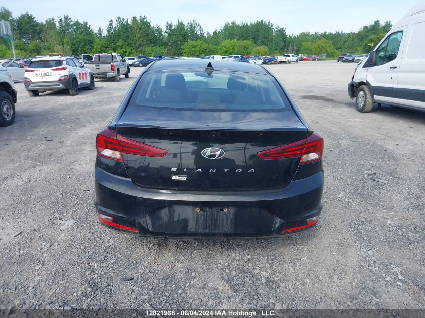 2019 Hyundai Elantra Sel/Value/Limited VIN: KMHD84LF6KU736109 Lot: 12021968