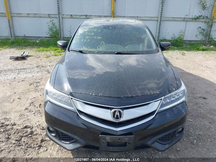 2018 Acura Ilx VIN: 19UDE2F87JA800514 Lot: 12021987