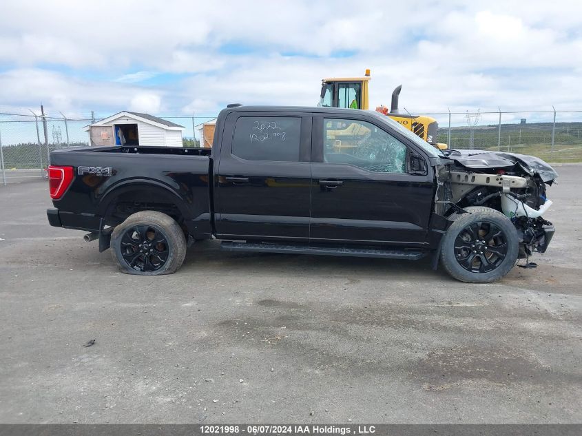 2022 Ford F150 Supercrew VIN: 1FTFW1E5XNFB55968 Lot: 12021998