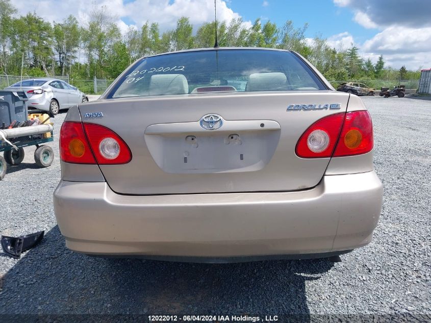 2004 Toyota Corolla Ce/Le/S VIN: 2T1BR32E44C792299 Lot: 12022012