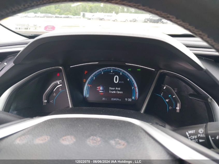 2019 Honda Civic Ex 4Dr VIN: 2HGFC2F71KH016449 Lot: 12022075