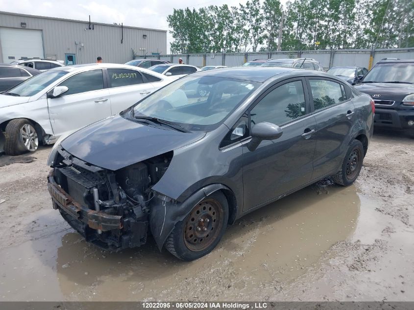 2014 Kia Rio VIN: KNADM4A30E6367990 Lot: 12022095