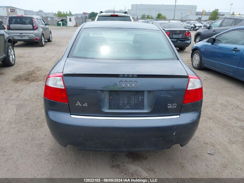 2005 Audi A4 3.0 Quattro/Special VIN: WAULT68E75A124174 Lot: 12022102