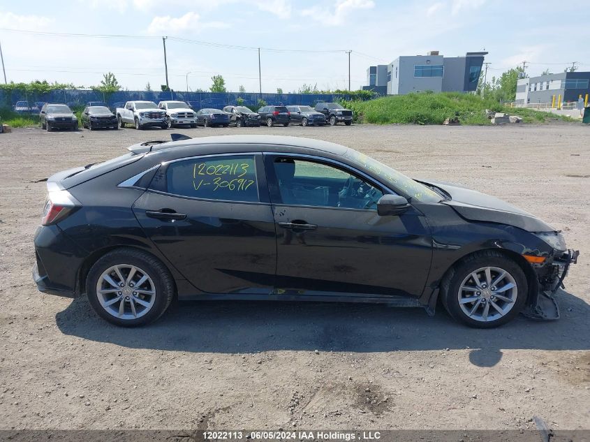 2018 Honda Civic Hatchback VIN: SHHFK7H28JU306917 Lot: 12022113