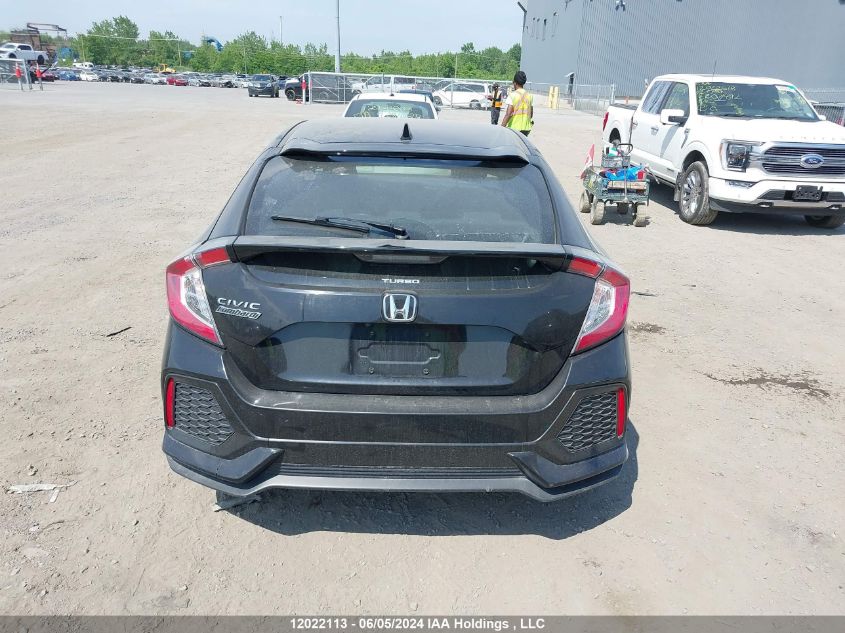 2018 Honda Civic Hatchback VIN: SHHFK7H28JU306917 Lot: 12022113