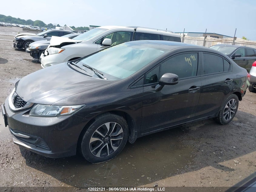 2013 Honda Civic Sdn VIN: 2HGFB2F57DH002673 Lot: 12022121