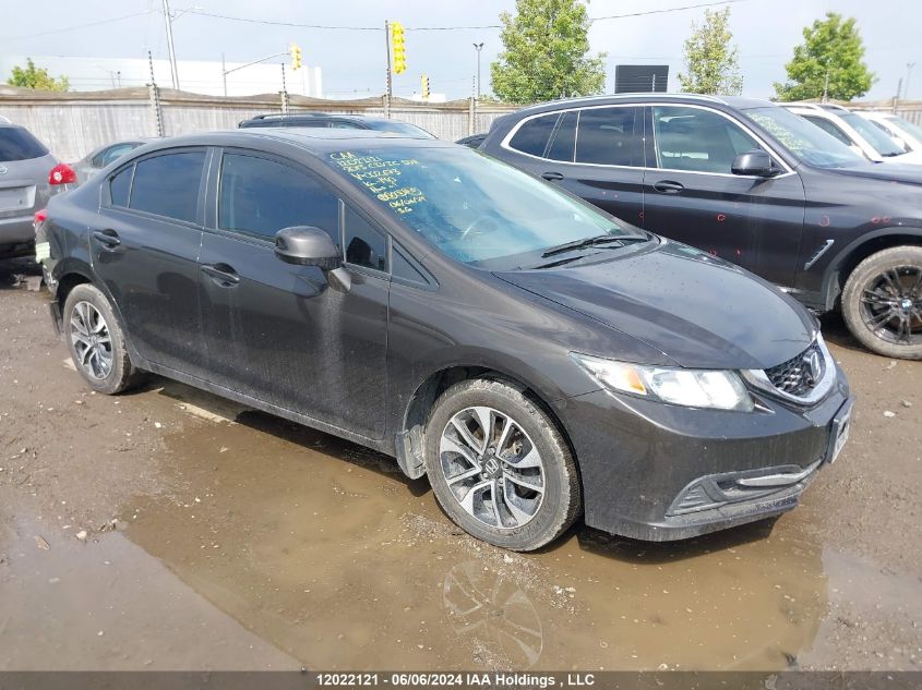 2013 Honda Civic Sdn VIN: 2HGFB2F57DH002673 Lot: 12022121