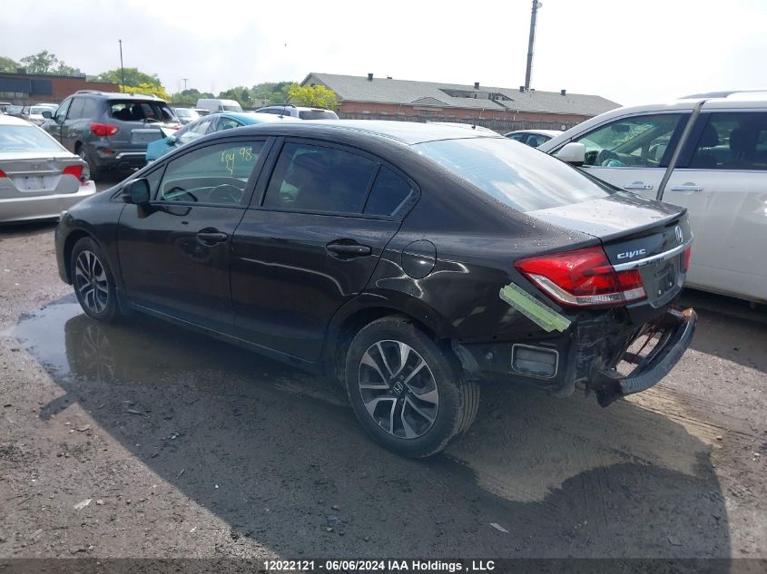 2013 Honda Civic Sdn VIN: 2HGFB2F57DH002673 Lot: 12022121