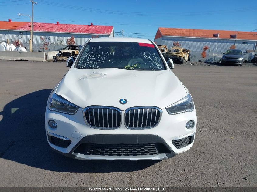 2018 BMW X1 VIN: WBXHT3C38J3H31122 Lot: 12022134