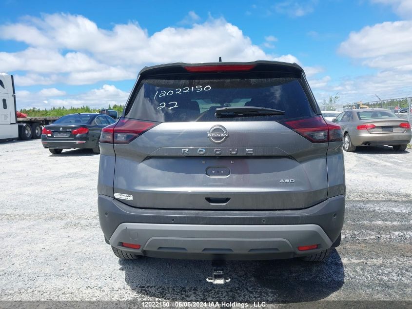2022 Nissan Rogue VIN: 5N1AT3AB6NC713791 Lot: 12022150