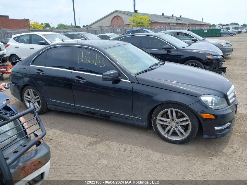 2013 Mercedes-Benz C-Class VIN: WDDGF8AB9DA798404 Lot: 12022183