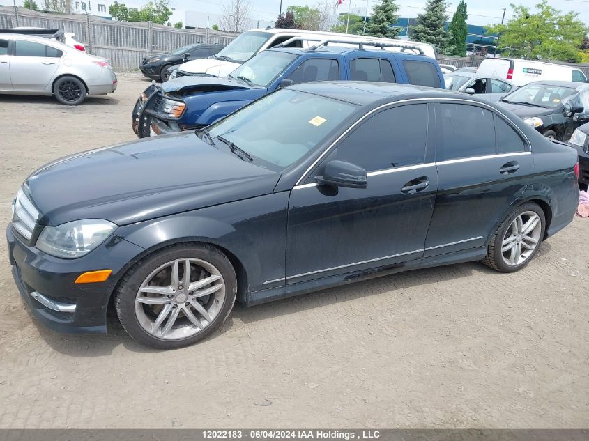 2013 Mercedes-Benz C-Class VIN: WDDGF8AB9DA798404 Lot: 12022183