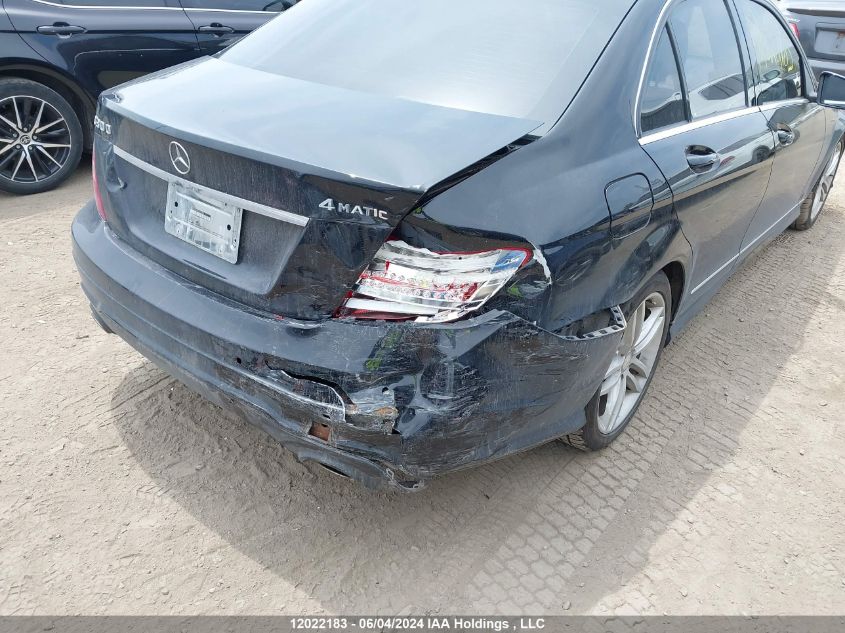 2013 Mercedes-Benz C-Class VIN: WDDGF8AB9DA798404 Lot: 12022183