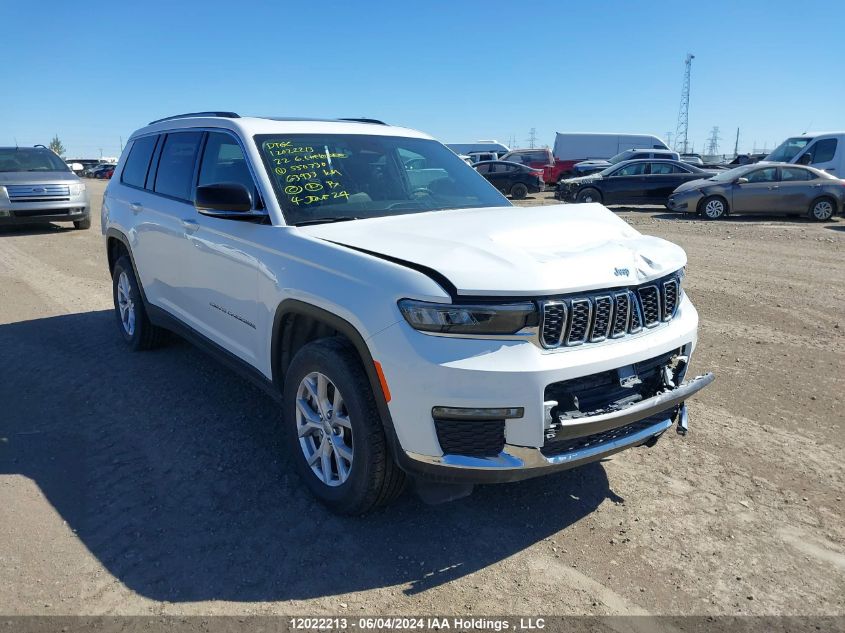 2022 Jeep Grand Cherokee L Limited VIN: 1C4RJKBG8N8550730 Lot: 12022213