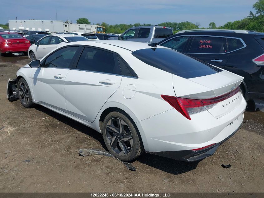 2022 Hyundai Elantra Sel VIN: KMHLN4AG3NU214381 Lot: 12022245