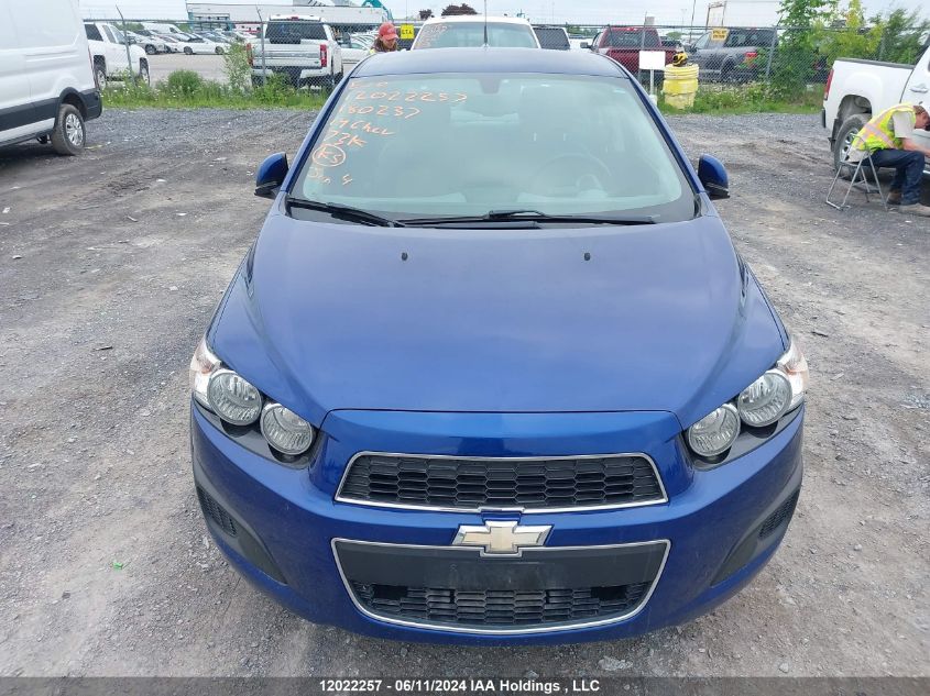 2014 Chevrolet Sonic VIN: 1G1JA5EHXE4180237 Lot: 12022257