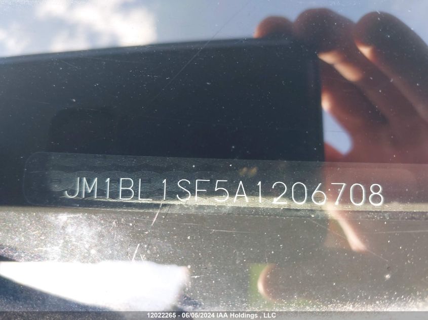 2010 Mazda Mazda3 VIN: JM1BL1SF5A1206708 Lot: 12022265