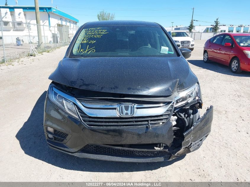 2019 Honda Odyssey VIN: 5FNRL6H45KB512026 Lot: 12022277