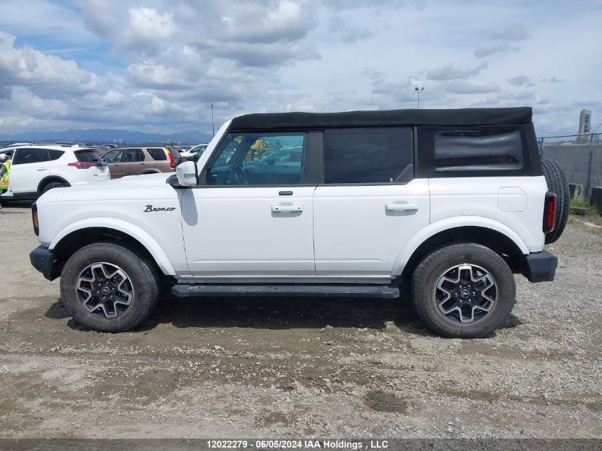 2021 Ford Bronco Outer Banks VIN: 1FMDE5BH2MLA84728 Lot: 12022279