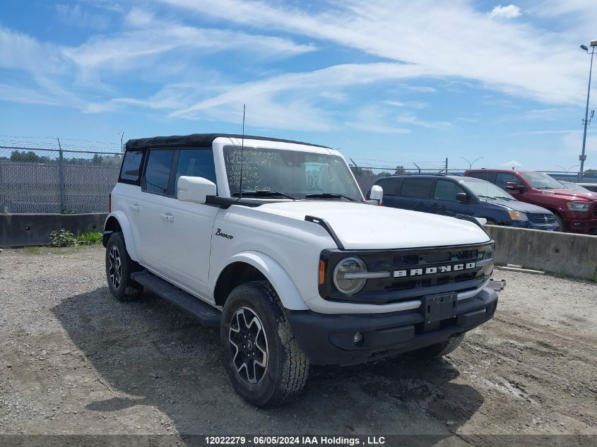 2021 Ford Bronco Outer Banks VIN: 1FMDE5BH2MLA84728 Lot: 12022279