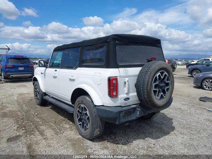 2021 Ford Bronco Outer Banks VIN: 1FMDE5BH2MLA84728 Lot: 12022279