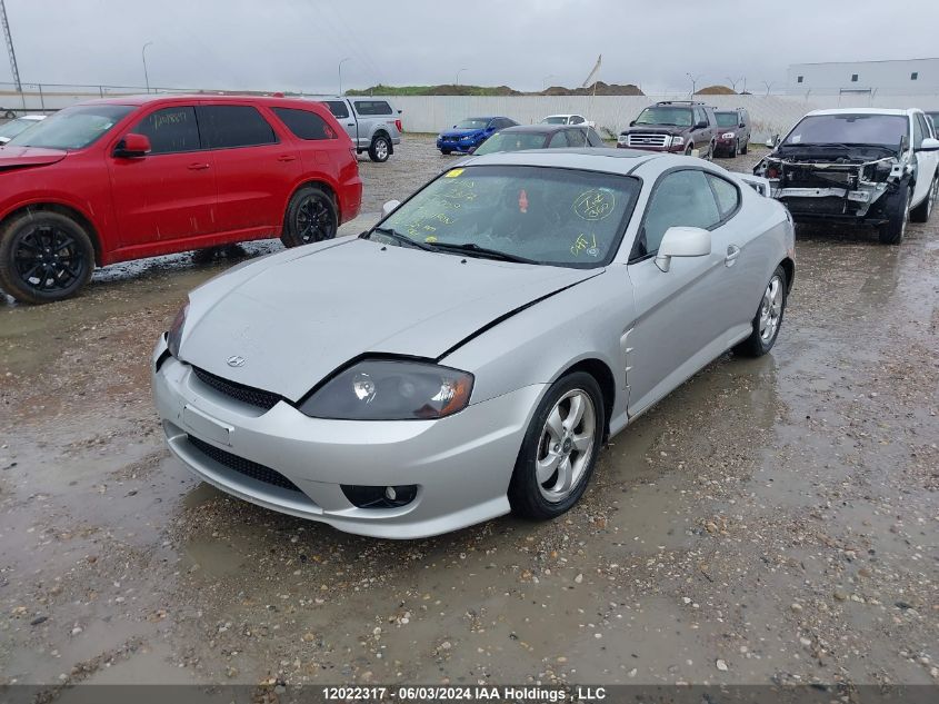 2006 Hyundai Tiburon VIN: KMHHN65D26U201009 Lot: 12022317