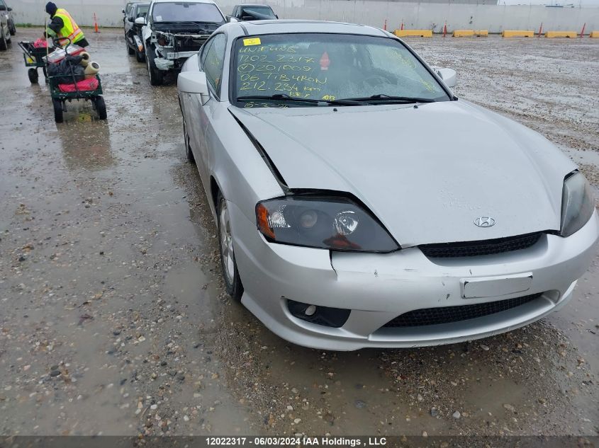 2006 Hyundai Tiburon VIN: KMHHN65D26U201009 Lot: 12022317