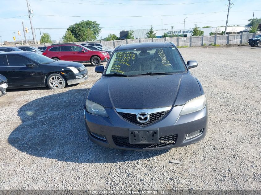 2007 Mazda Mazda3 VIN: JM1BK32F271754852 Lot: 12022333