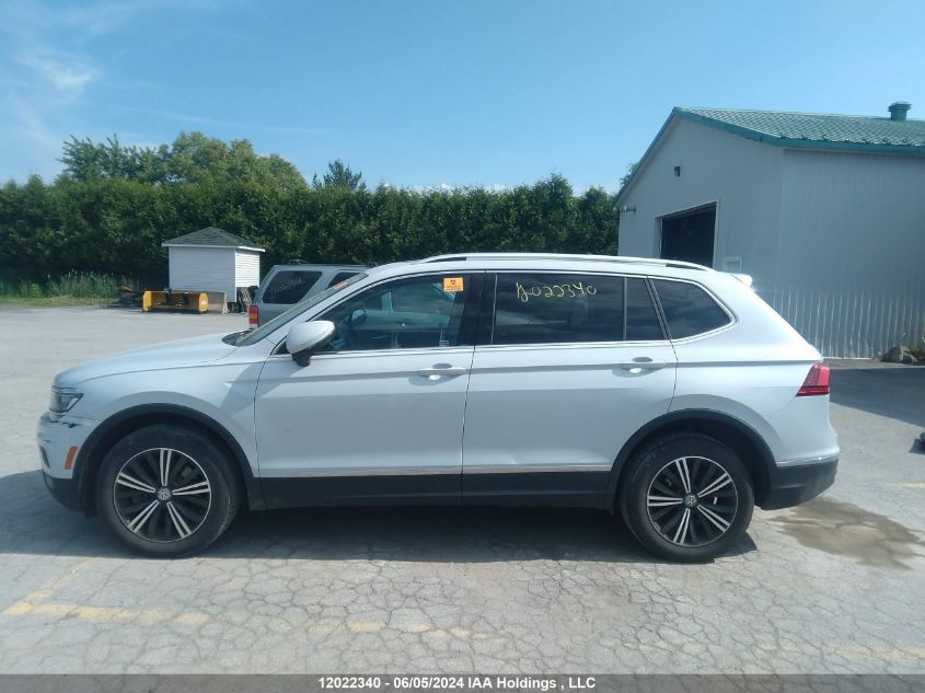 2018 Volkswagen Tiguan VIN: 3VV4B7AX1JM219386 Lot: 12022340