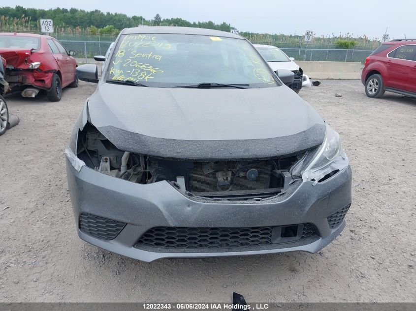 2018 Nissan Sentra VIN: 3N1AB7AP3JY206636 Lot: 12022343