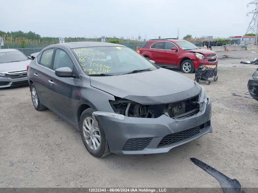 2018 Nissan Sentra VIN: 3N1AB7AP3JY206636 Lot: 12022343