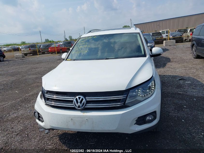 2017 Volkswagen Tiguan VIN: WVGLV7AX4HW503036 Lot: 12022352