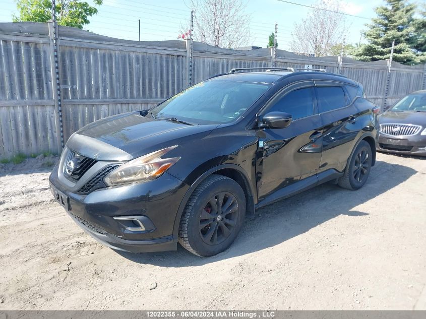 2016 Nissan Murano VIN: 5N1AZ2MG6GN121881 Lot: 12022355