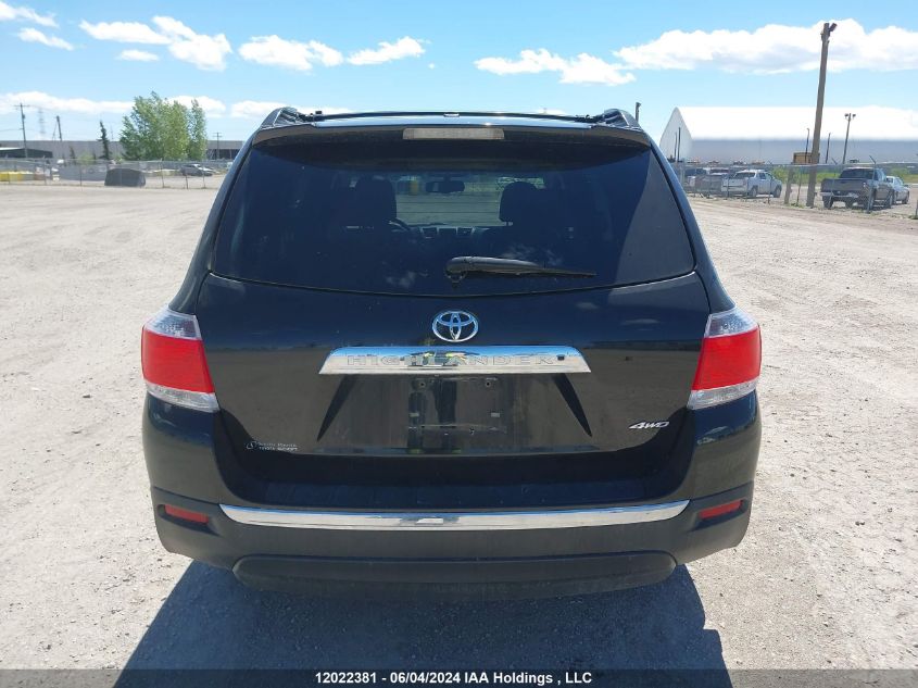 2013 Toyota Highlander Plus/Se VIN: 5TDBK3EH1DS201413 Lot: 12022381