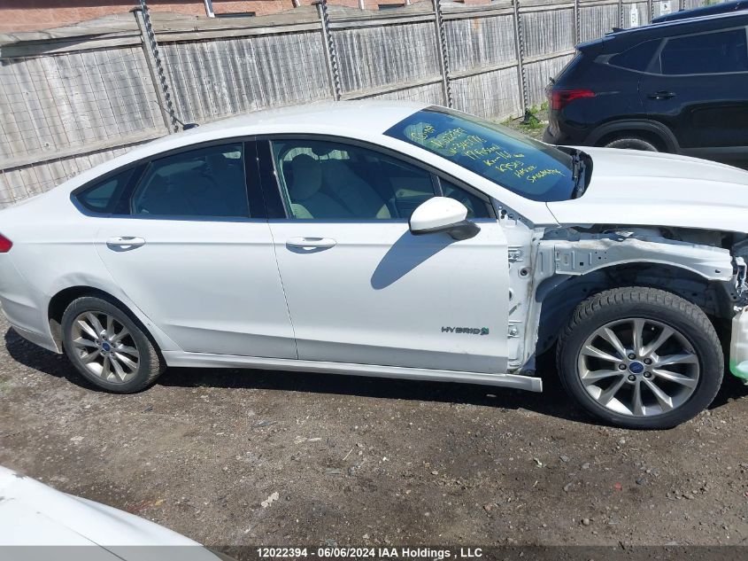 2017 Ford Fusion S Hybrid VIN: 3FA6P0UU4HR345178 Lot: 12022394