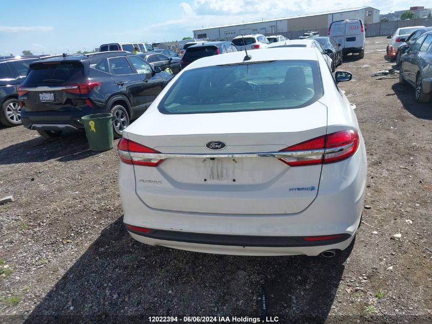 2017 Ford Fusion S Hybrid VIN: 3FA6P0UU4HR345178 Lot: 12022394